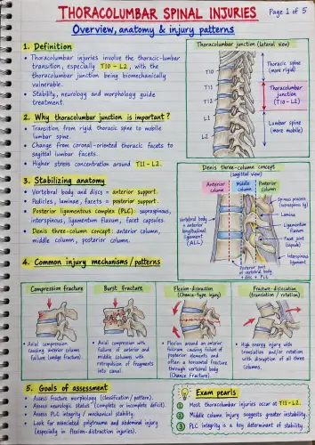 Thoracolumbar spinal injuries preview